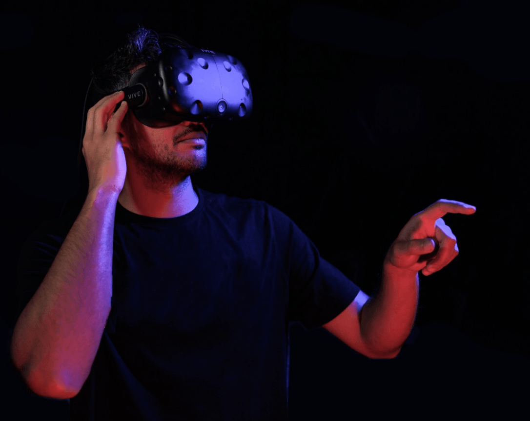 Man in VR Headset